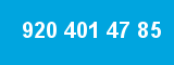 920 401 47 85 920 401 47 85